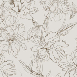 Alternative view of Art Gallery Fabrics - Fair Peonies Traced DCD-31610