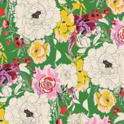 Alternative view of Art Gallery Fabrics - Charlottes Garden Vivid CTT46700