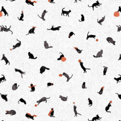 Art Gallery Fabrics - Pumpkin & Catnip EER31013