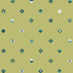 Art Gallery Fabrics - Ambered Bugs Kaki EST-86501
