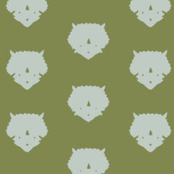 Art Gallery Fabrics - Triceratops Olive EST-86507