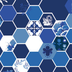 Art Gallery Fabrics - Hexiesis Lazuli INB-26632