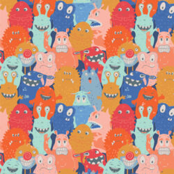 Art Gallery Fabrics - Monster Parade MVL44400