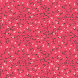 Art Gallery Fabrics - Dancing Florets Rouge PLE86101