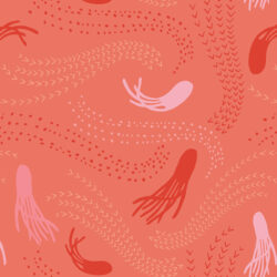 Art Gallery Fabrics - Calamar Coral SRN-5353