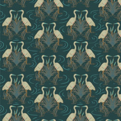 Art Gallery Fabrics - Egret Dance Twilight STW-46608