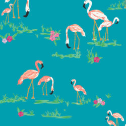 Art Gallery Fabrics - Flamingo Field Marina WPA-64502