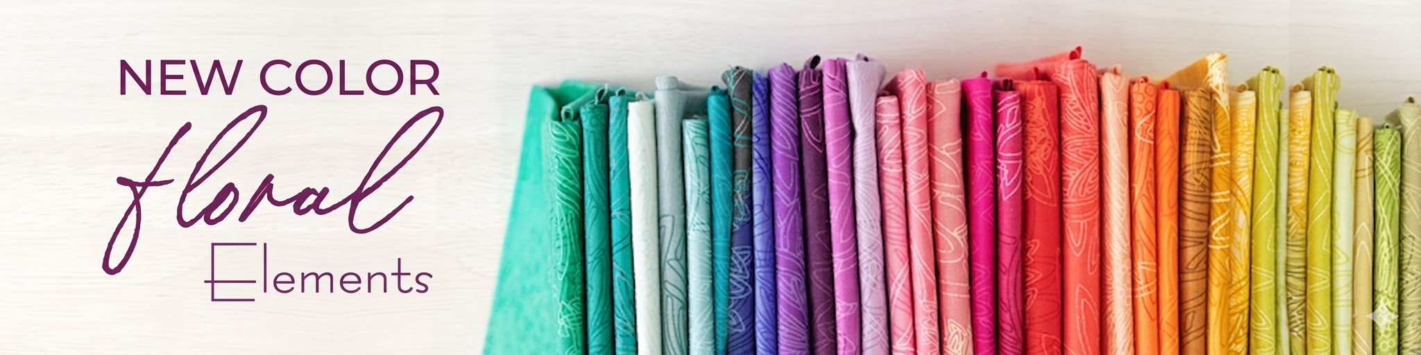 Floral Elements - New Colors - Fabric