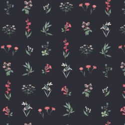 Alternative view of Art Gallery Fabrics - Botanical Study Dark PIC-29457