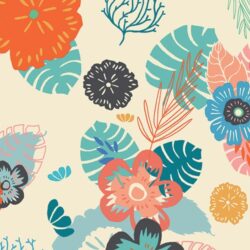 Alternative view of Art Gallery Fabrics - Ocean Floret Breeze SRN-5354
