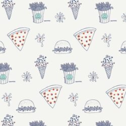 Alternative view of Art Gallery Fabrics - Monstrous Munchies MVL44408