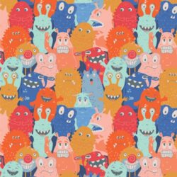 Alternative view of Art Gallery Fabrics - Monster Parade MVL44400