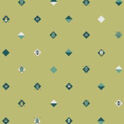 Alternative view of Art Gallery Fabrics - Ambered Bugs Kaki EST-86501