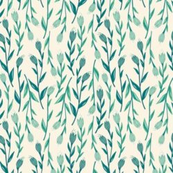 Alternative view of Art Gallery Fabrics - Whispers Inbloom Lagoon BLC31106