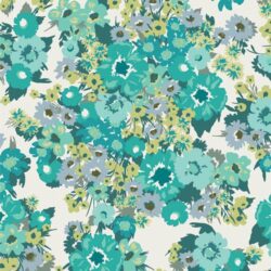 Alternative view of Art Gallery Fabrics - Wild Flora Lagoon BLC31109