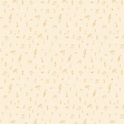 Alternative view of Art Gallery Fabrics - Dancing Notes LUB88104