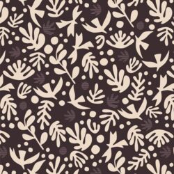 Alternative view of Art Gallery Fabrics - Boho Birds Truffle DUV60305