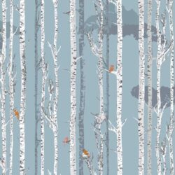 Alternative view of Art Gallery Fabrics - Ice Forestry EAR-33955