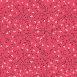 Alternative view of Art Gallery Fabrics - Dancing Florets Rouge PLE86101