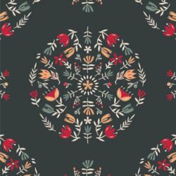 Alternative view of Art Gallery Fabrics - Meadow Mandala Willow SSP-26606