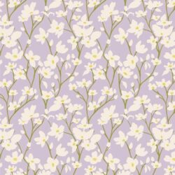 Alternative view of Art Gallery Fabrics - Dogwood Moonlight FRE32306