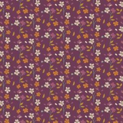 Alternative view of Art Gallery Fabrics - Cozy Ditzy Plum ATV-87201