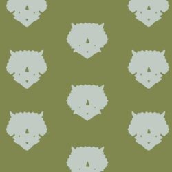 Alternative view of Art Gallery Fabrics - Triceratops Olive EST-86507