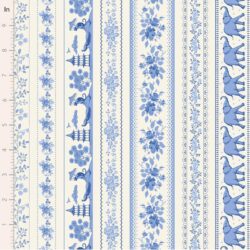 Alternative view of Tilda Something Blue Borders Blue TIL110170