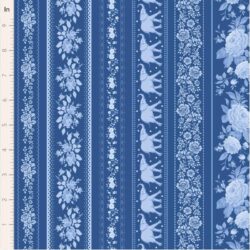 Alternative view of Tilda Something Blue Borders Night by TIL110171