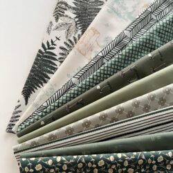 Hand Picked Sage Green Color Bundle 10 pieces from Art Gallery Fabrics AGF Fat Quarter, Half Yard, Yard Bundle